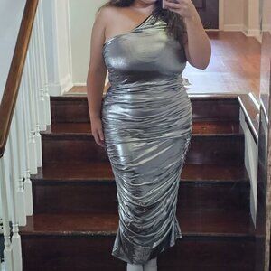 FASHION NOVA Silver Dress